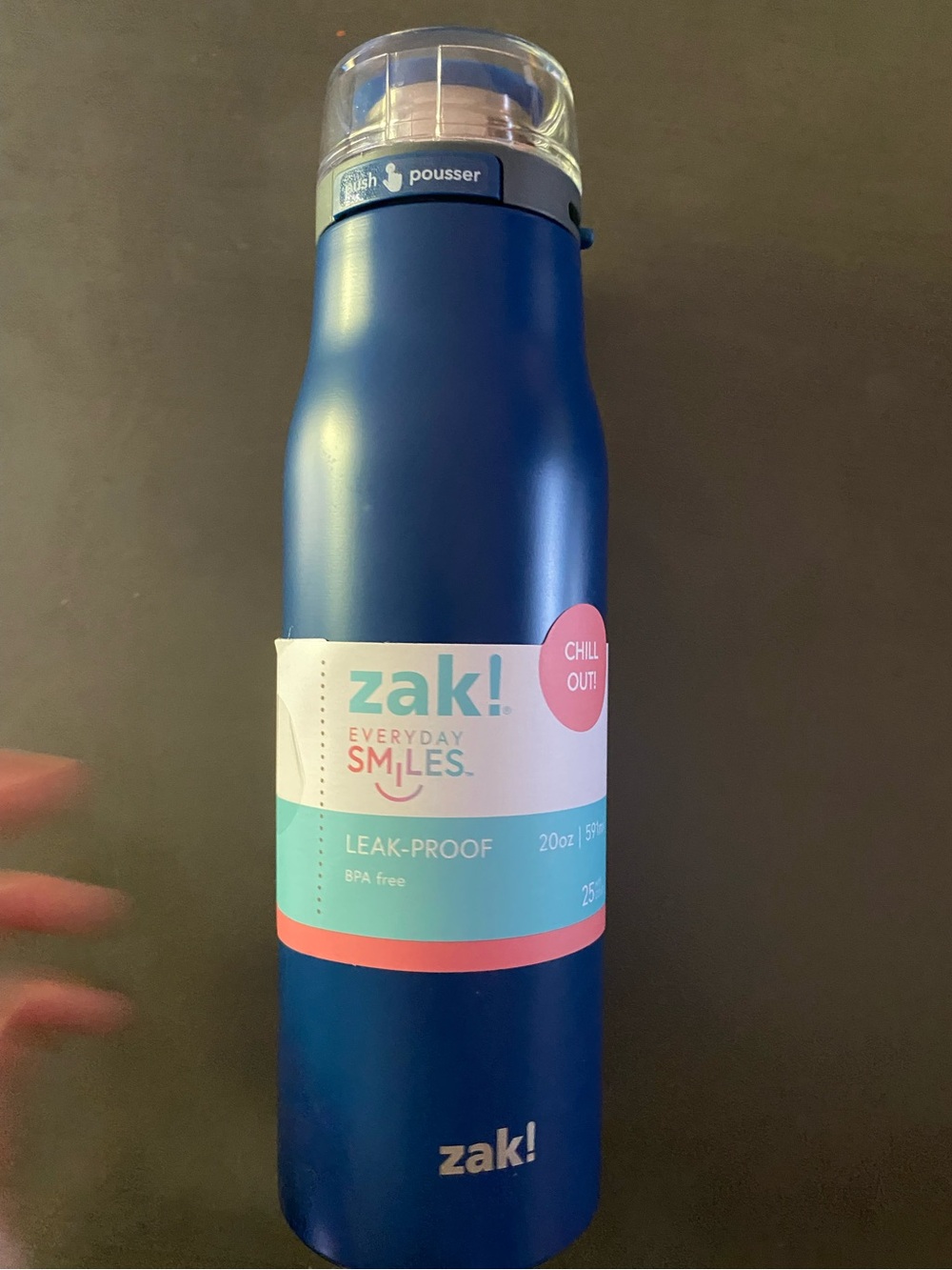 ZAK !  Blue Leak-Proof Kids Bottle - 20oz